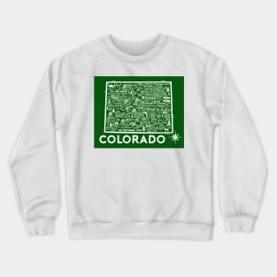 Colorado Map Crewneck Sweatshirt